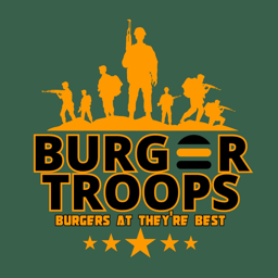 Burger Troops Larne logo.